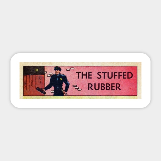 Golden Age Comic - The Stuffed Rubber Sticker by Atomic City Art